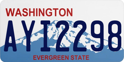 WA license plate AYI2298