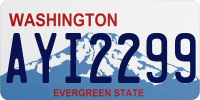 WA license plate AYI2299