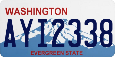 WA license plate AYI2338