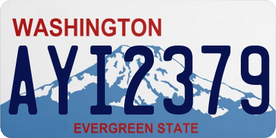 WA license plate AYI2379