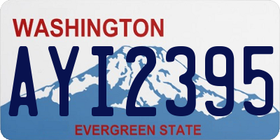 WA license plate AYI2395