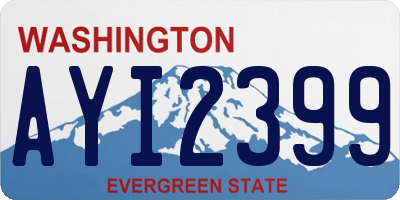 WA license plate AYI2399