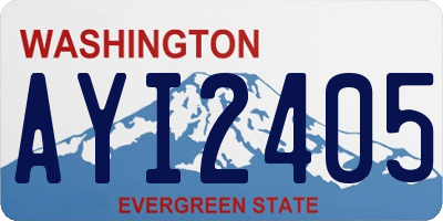 WA license plate AYI2405