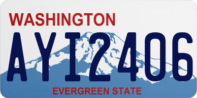 WA license plate AYI2406
