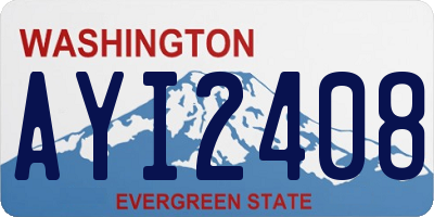 WA license plate AYI2408