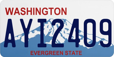 WA license plate AYI2409