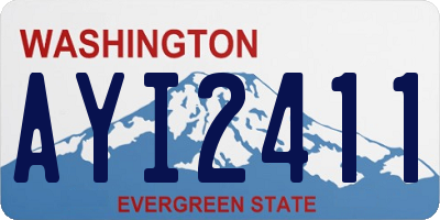WA license plate AYI2411