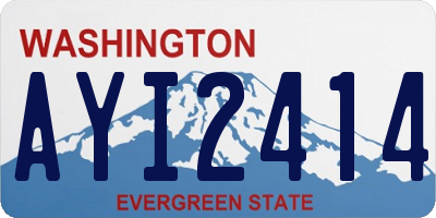 WA license plate AYI2414