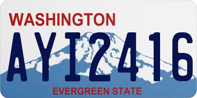 WA license plate AYI2416