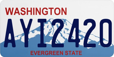 WA license plate AYI2420