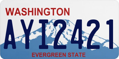 WA license plate AYI2421