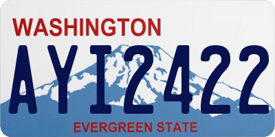 WA license plate AYI2422