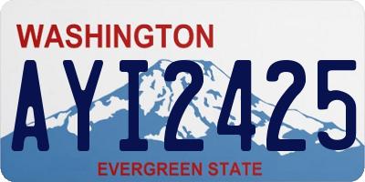 WA license plate AYI2425