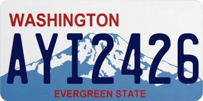 WA license plate AYI2426