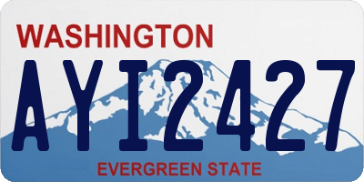 WA license plate AYI2427