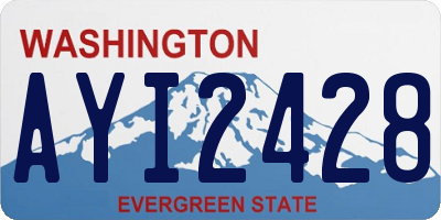 WA license plate AYI2428