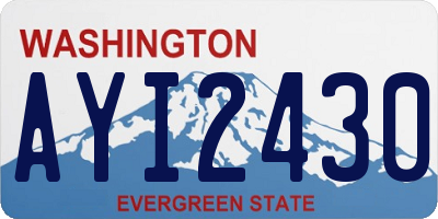 WA license plate AYI2430