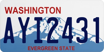 WA license plate AYI2431