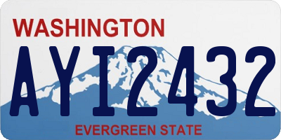 WA license plate AYI2432
