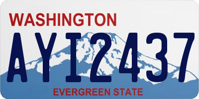 WA license plate AYI2437