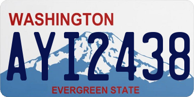 WA license plate AYI2438