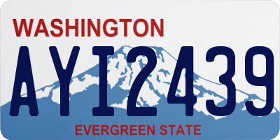 WA license plate AYI2439