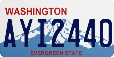 WA license plate AYI2440