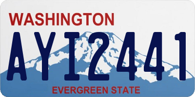 WA license plate AYI2441