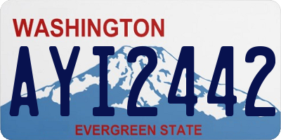 WA license plate AYI2442