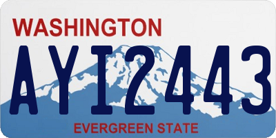 WA license plate AYI2443