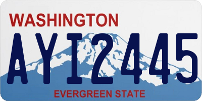 WA license plate AYI2445