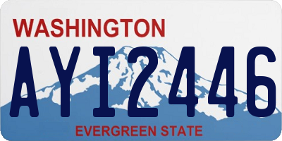 WA license plate AYI2446