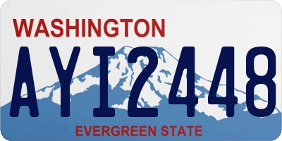 WA license plate AYI2448