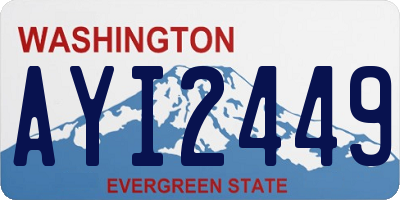 WA license plate AYI2449