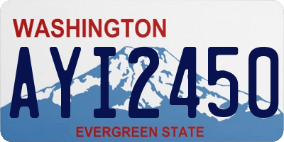 WA license plate AYI2450