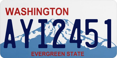 WA license plate AYI2451