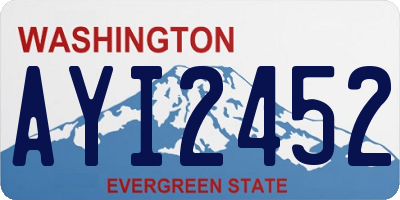 WA license plate AYI2452