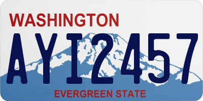 WA license plate AYI2457