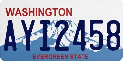 WA license plate AYI2458