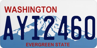 WA license plate AYI2460