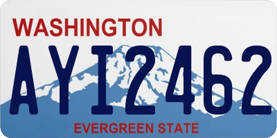 WA license plate AYI2462