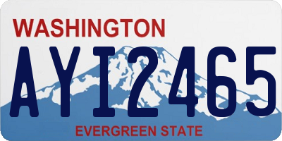 WA license plate AYI2465