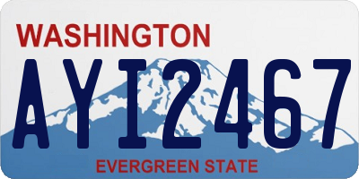 WA license plate AYI2467