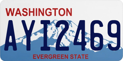 WA license plate AYI2469