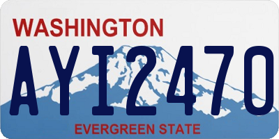WA license plate AYI2470