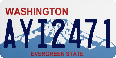 WA license plate AYI2471