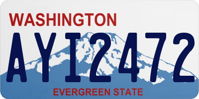 WA license plate AYI2472