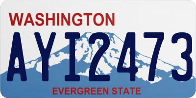 WA license plate AYI2473