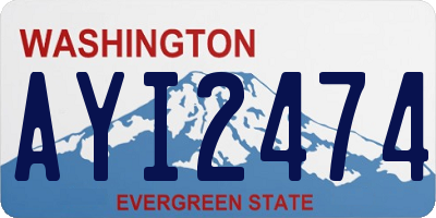 WA license plate AYI2474