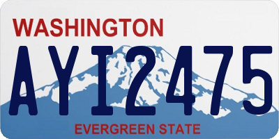 WA license plate AYI2475
